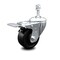 Service Caster 3 Inch Soft Rubber Wheel Swivel 3/8 Inch Stem Caster with Total Lock Brake SCC SCC-TSTTL20S314-SRS-381615 - alternate 2